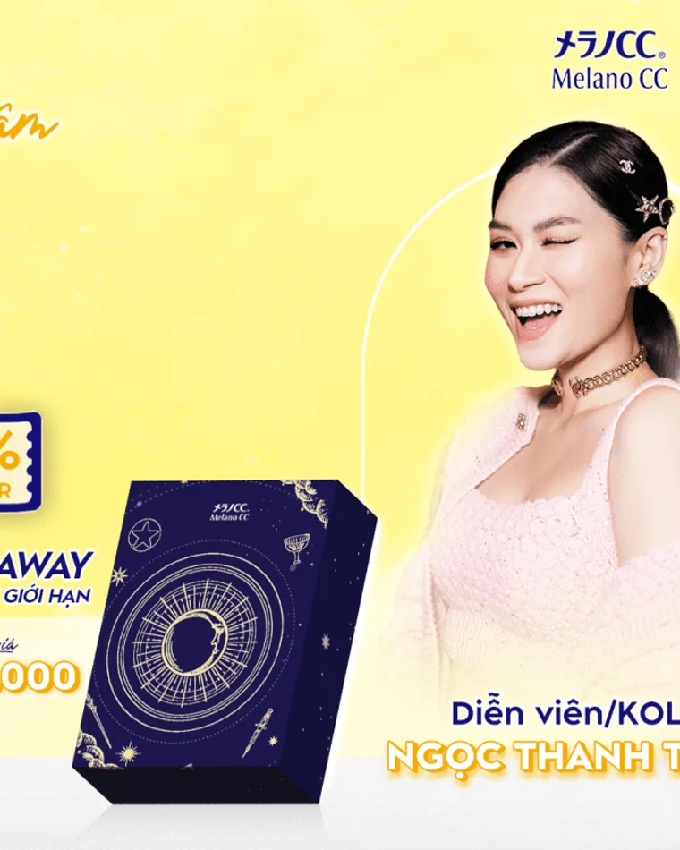 Key visual livestream Melano CC cùng KOL Ngọc Thanh Tâm