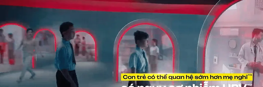 Quảng cáo video trong luồng nội dung chiến dịch truyền thông HPV